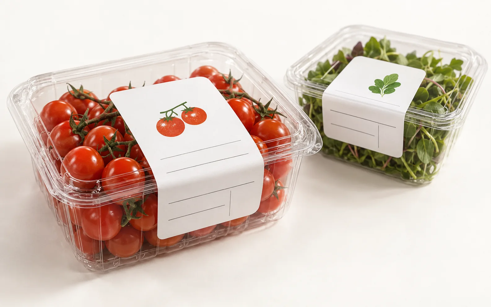 Иллюстрация применения: fresh food direct thermal labels