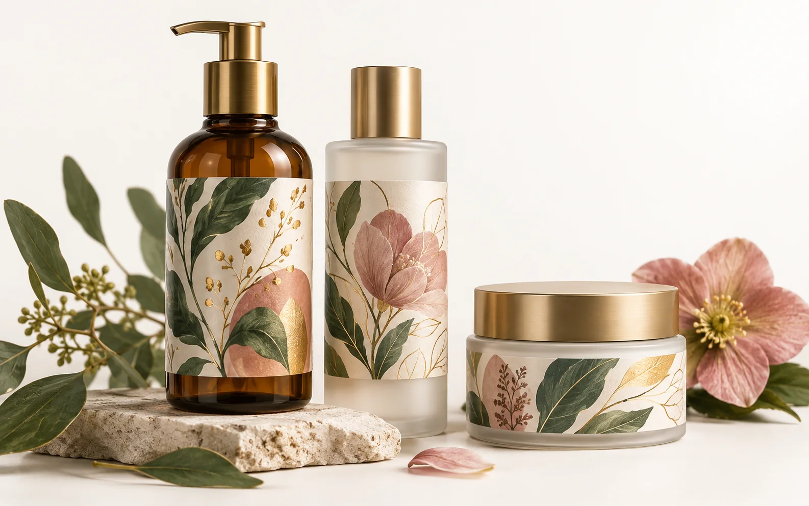 Иллюстрация применения: health and beauty labels