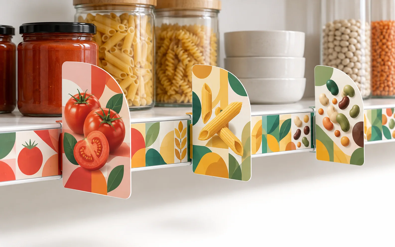 Иллюстрация применения: shelf strips and shelf talkers