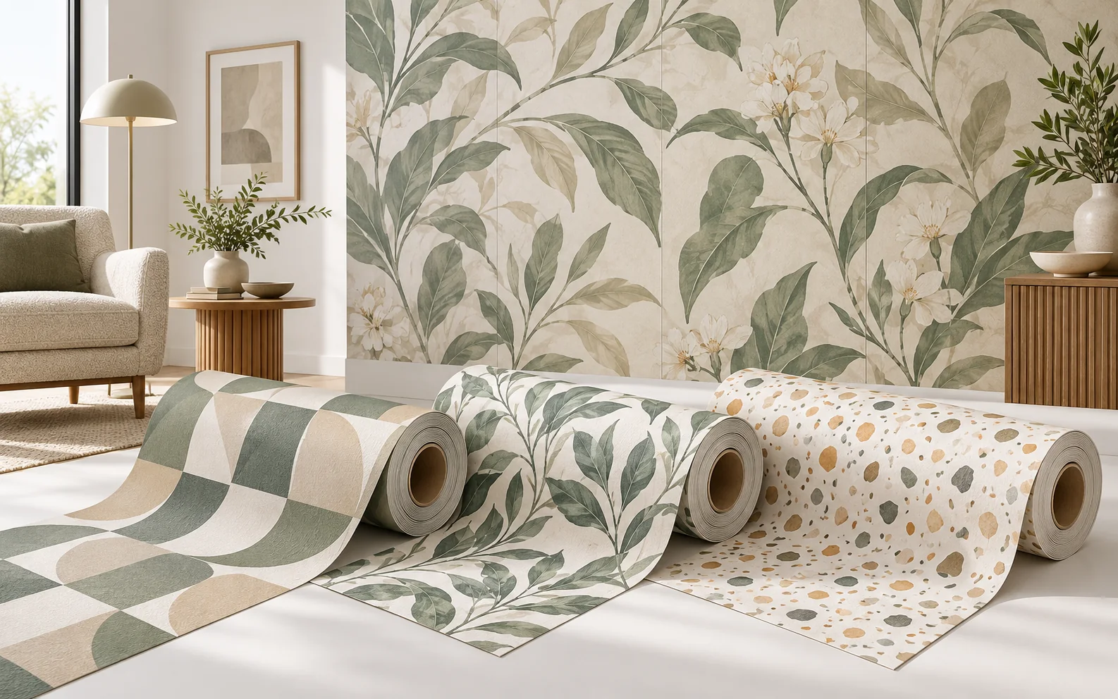 Иллюстрация применения: wallpaper and murals